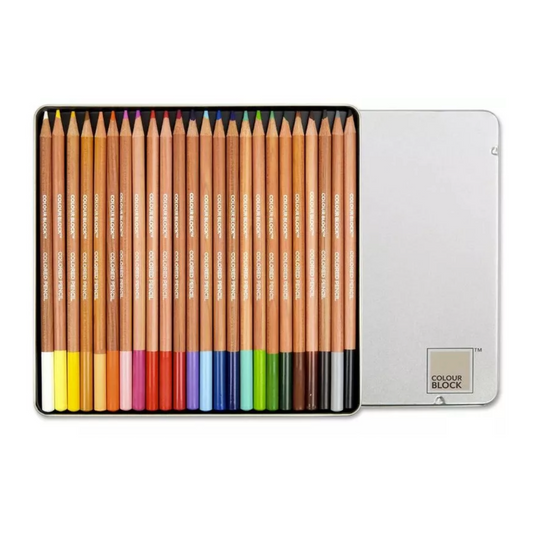 Colour Block 24 Piece Watercolor Pencil Set