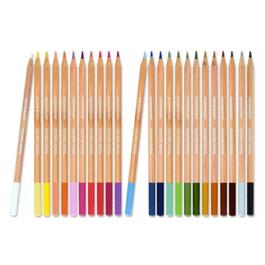 Colour Block 24 Piece Watercolor Pencil Set