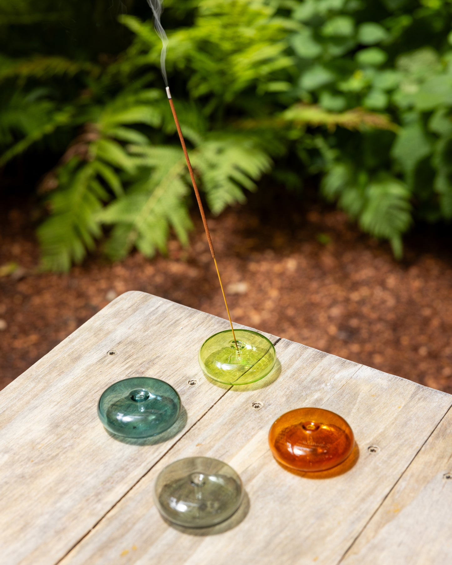 Glass Bubble Incense Holder